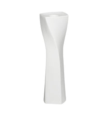 Vista Alegre Spiral White Porcelain Candlestick - Contemporary Home Decor And Luxury Gifts
