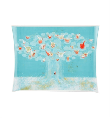 Vista Alegre 2i Ilustradores Internacionais Rectangular Plate Satoe Tone - Custom Engraved Art Gift