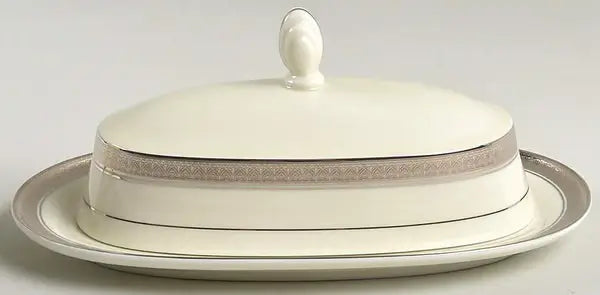 1/4 Lb Covered Butter Palatial Platinum by Mikasa