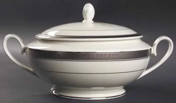 2 Qt Round Covered Casserole Palatial Platinum by Mikasa Crystal House - Replacements