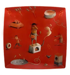 2I - ILUSTRADORES INTERNACIONAIS PLATE JOÃO VAZ DE CARVALHO Vista Alegre