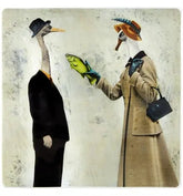 2I - ILUSTRADORES INTERNACIONAIS SQUARE PLATE A. LECIS E A. PANZERI Vista Alegre