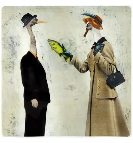 2I - ILUSTRADORES INTERNACIONAIS SQUARE PLATE A. LECIS E A. PANZERI Vista Alegre