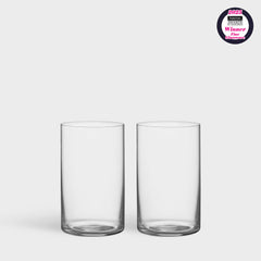 Orrefors Geometry Beer Glass Set – Mouth-Blown Fine Crystal Drinkware