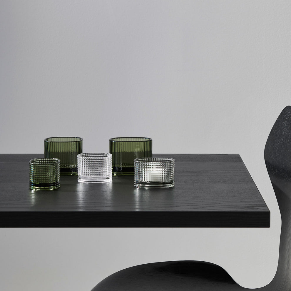 Orrefors Magica Supercircle Tea Light Holder – Scandinavian Minimalist Clear Votive Orrefors
