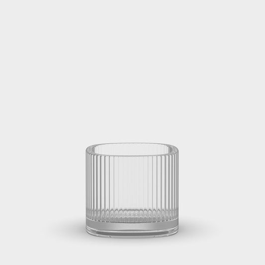 Orrefors Magica Clear Candleholder – Designer Textured Glass Votive Orrefors