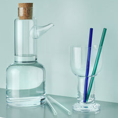Kosta Boda Sipsavor Blue & Green Set of 2 - Custom Engraved VIP & Celebration Keepsake