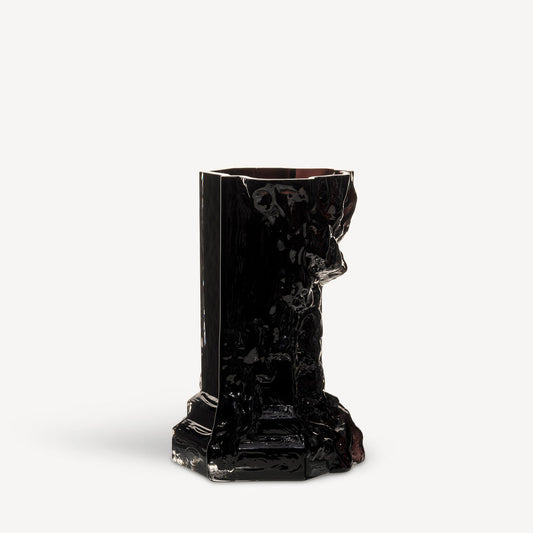Kosta Boda Rocky Baroque Vase Black Small - Personalized Housewarming Present
