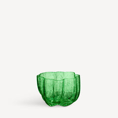 Kosta Boda Crackle Bowl Votive Green - Modern Birthday Present