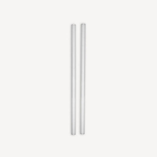 Kosta Boda Sipsavor Clear Glass Straw Set of 2 - Custom Engraved VIP & Celebration Keepsake