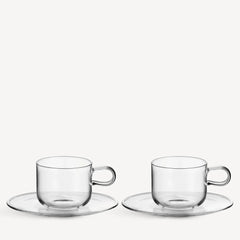 Kosta Boda Viva Cup and Plate Set of 2 - Custom Engraved Executive & Wedding Keepsake
