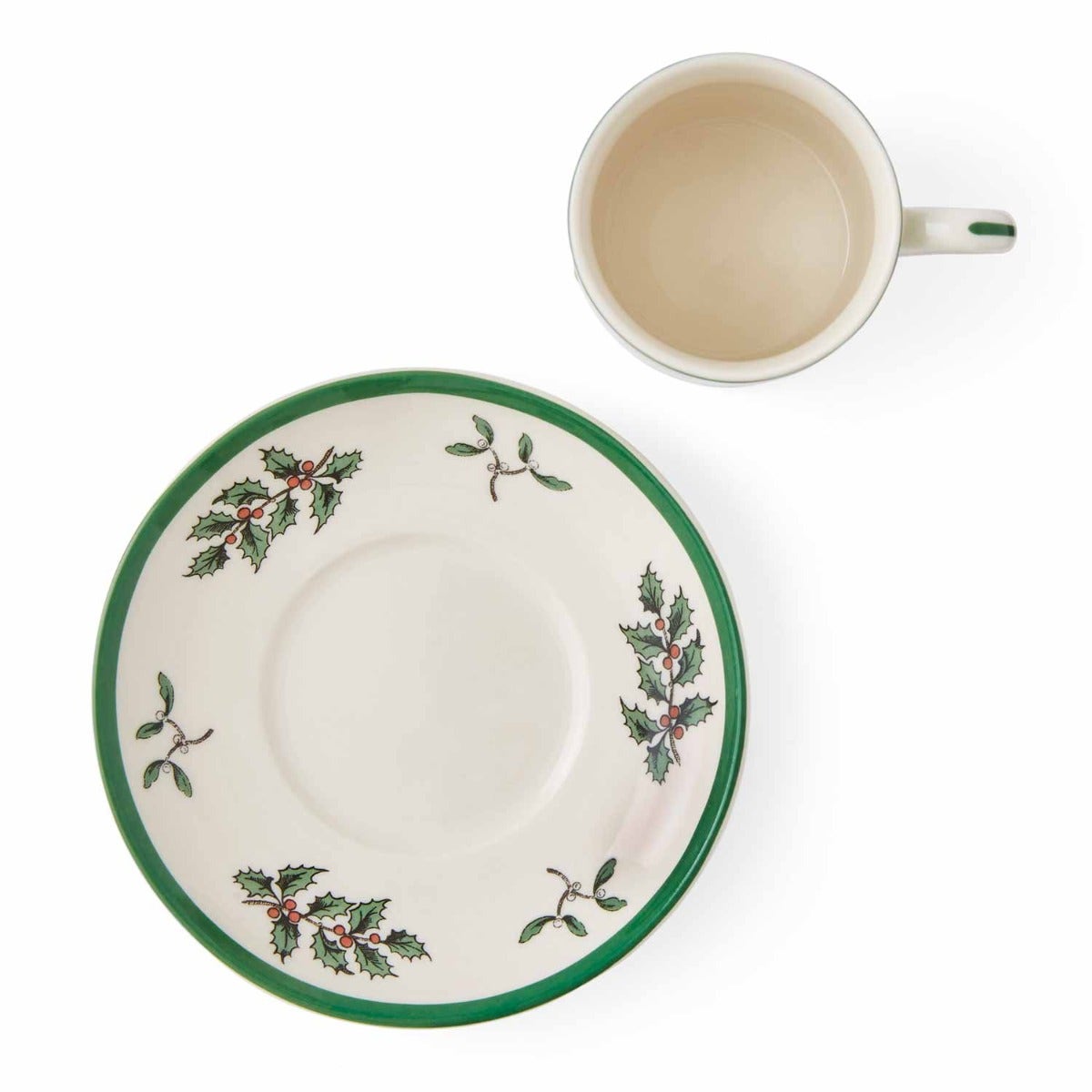 Spode Christmas Tree Espresso Cups & Saucers – Set of 4 Holiday Coffee Cups Spode