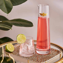 Spode Creatures of Curiosity Carafe & Tumbler Set – Luxury Gold Moth Water Set