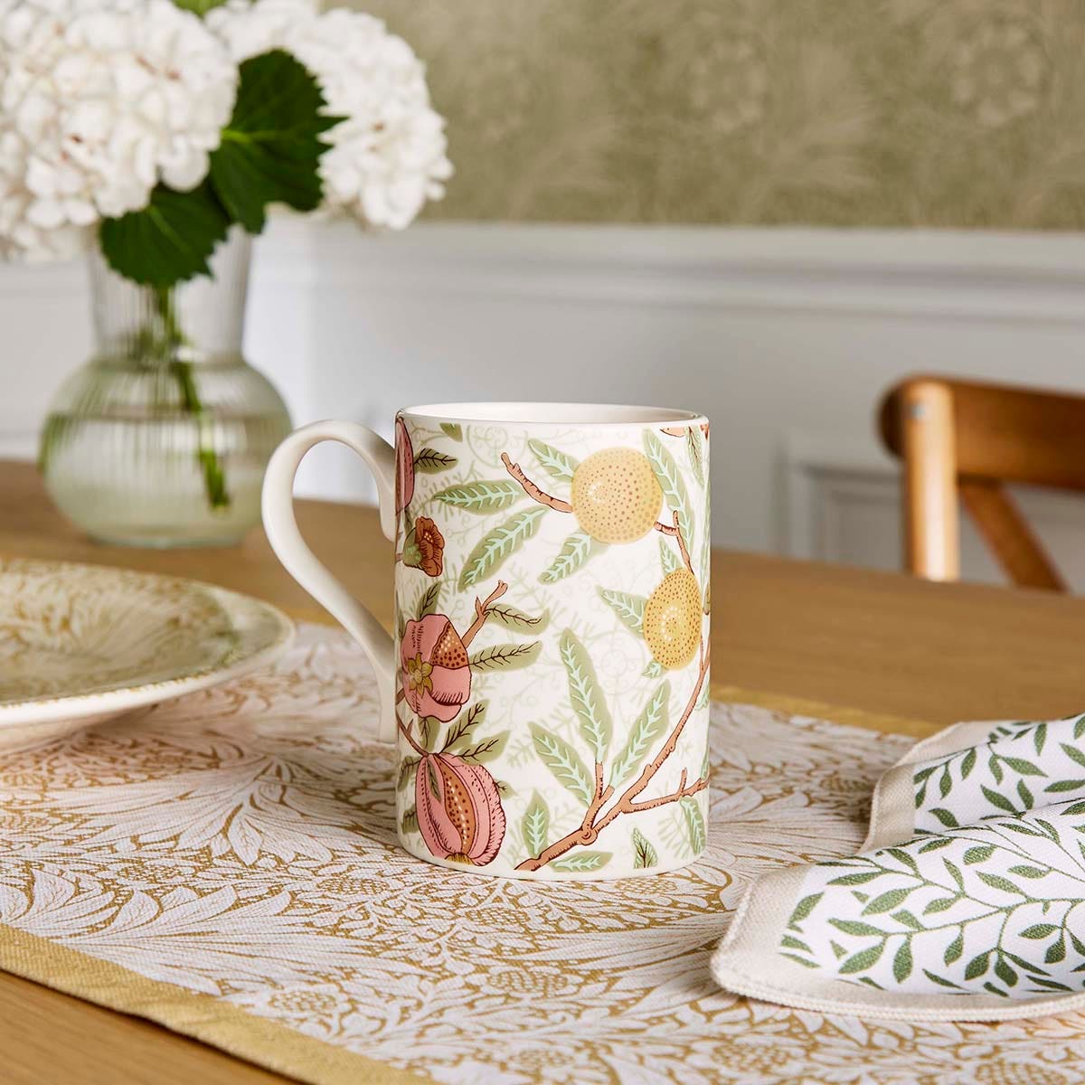 Spode Morris & Co. Fruit Mug – Heritage Pomegranate English Coffee Cup Spode
