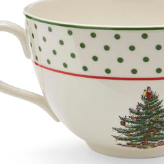 Spode Christmas Tree Polka Dot Jumbo Cup – Custom Family Anniversary Gift Spode