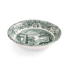Spode Heritage Green Italian Cereal Bowls – Set of 4 Classic British Earthenware Dishes Spode