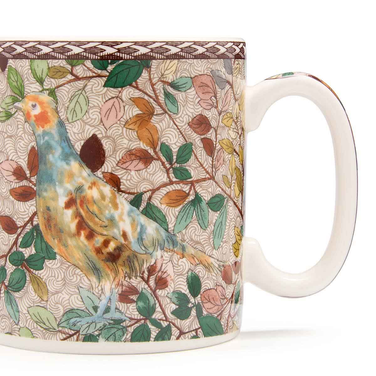 Spode Woodland Accents Grey Partridge Mug – British Wildlife Coffee Cup Spode