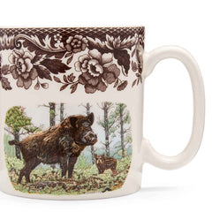 Spode Woodland Wild Boar Mug – Premium British Coffee Cup Gift