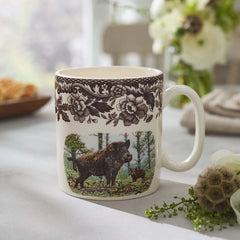 Spode Woodland Wild Boar Mug – Premium British Coffee Cup Gift