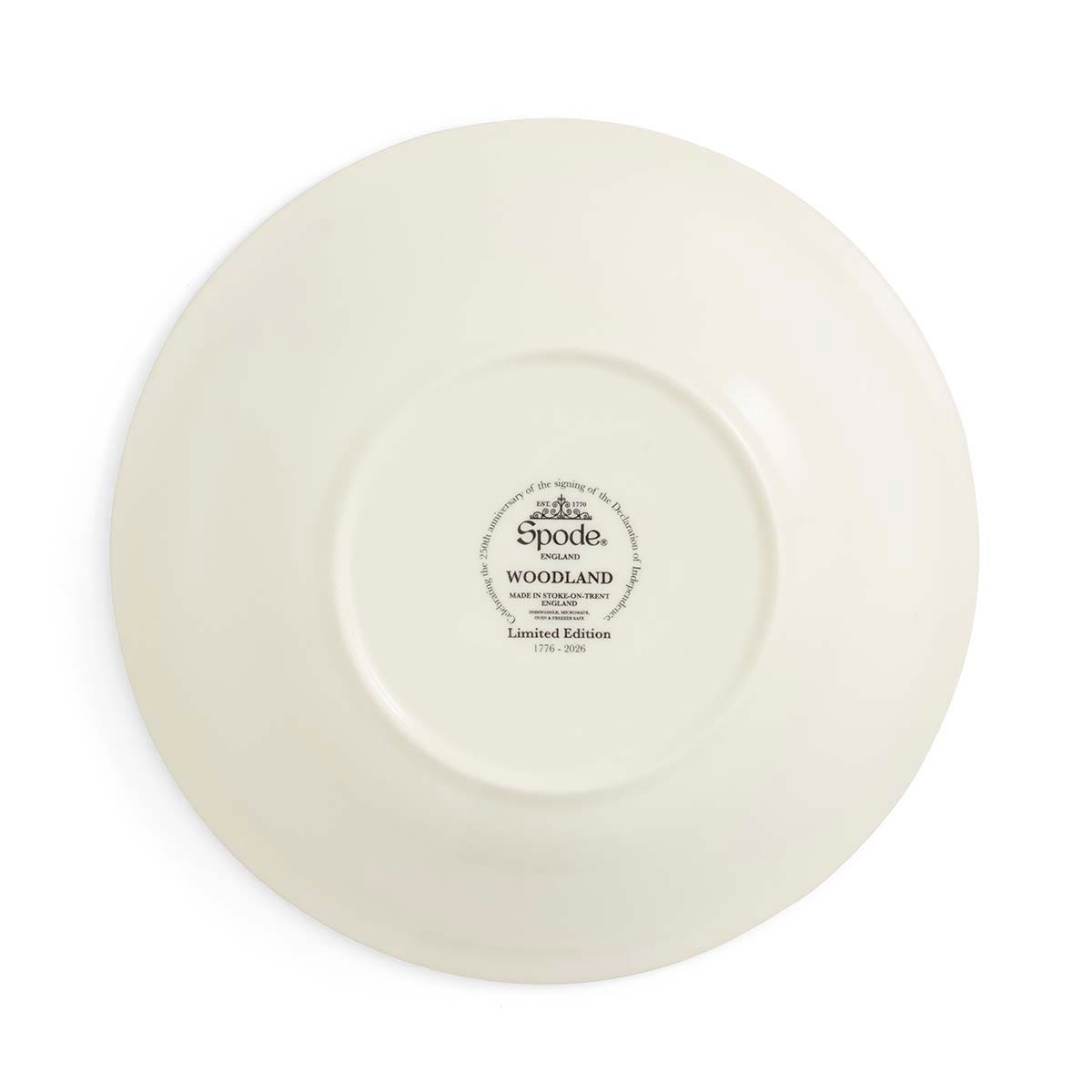 Spode American Declaration Anniversary Bowl – British Flowers Eagle Earthenware Spode