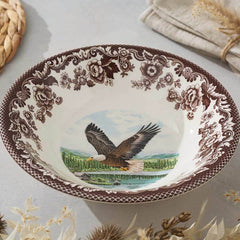 Spode American Declaration Anniversary Bowl – British Flowers Eagle Earthenware Spode
