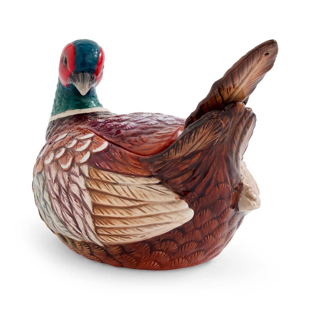 Spode Woodland Sculpted Pheasant Gravy Boat Set Spode