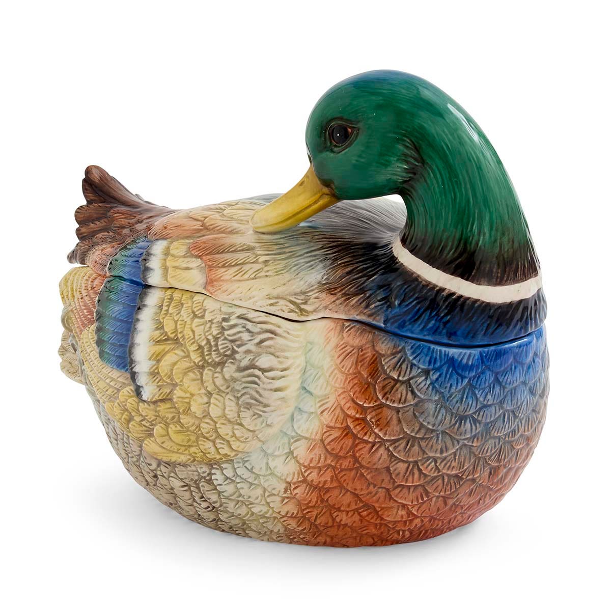 Spode Woodland Sculpted Mallard Casserole Dish – British Forest Life Serveware Spode