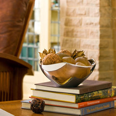 Nambe Tri-Corner Alloy Bowl – Luxury Corporate & Wedding Serveware Gift Nambé
