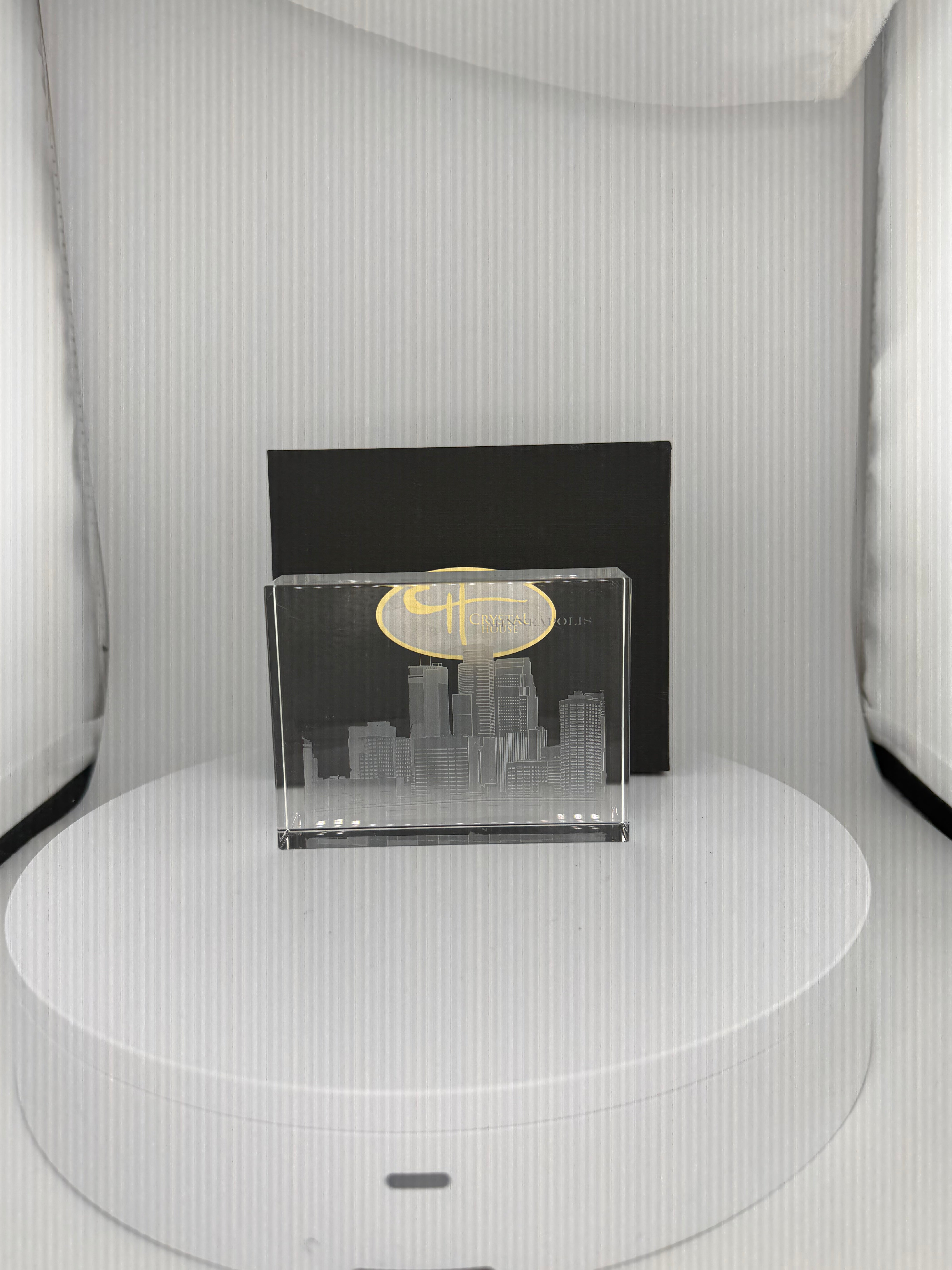 I Love Minneapolis Skyline Crystal House - Skyline