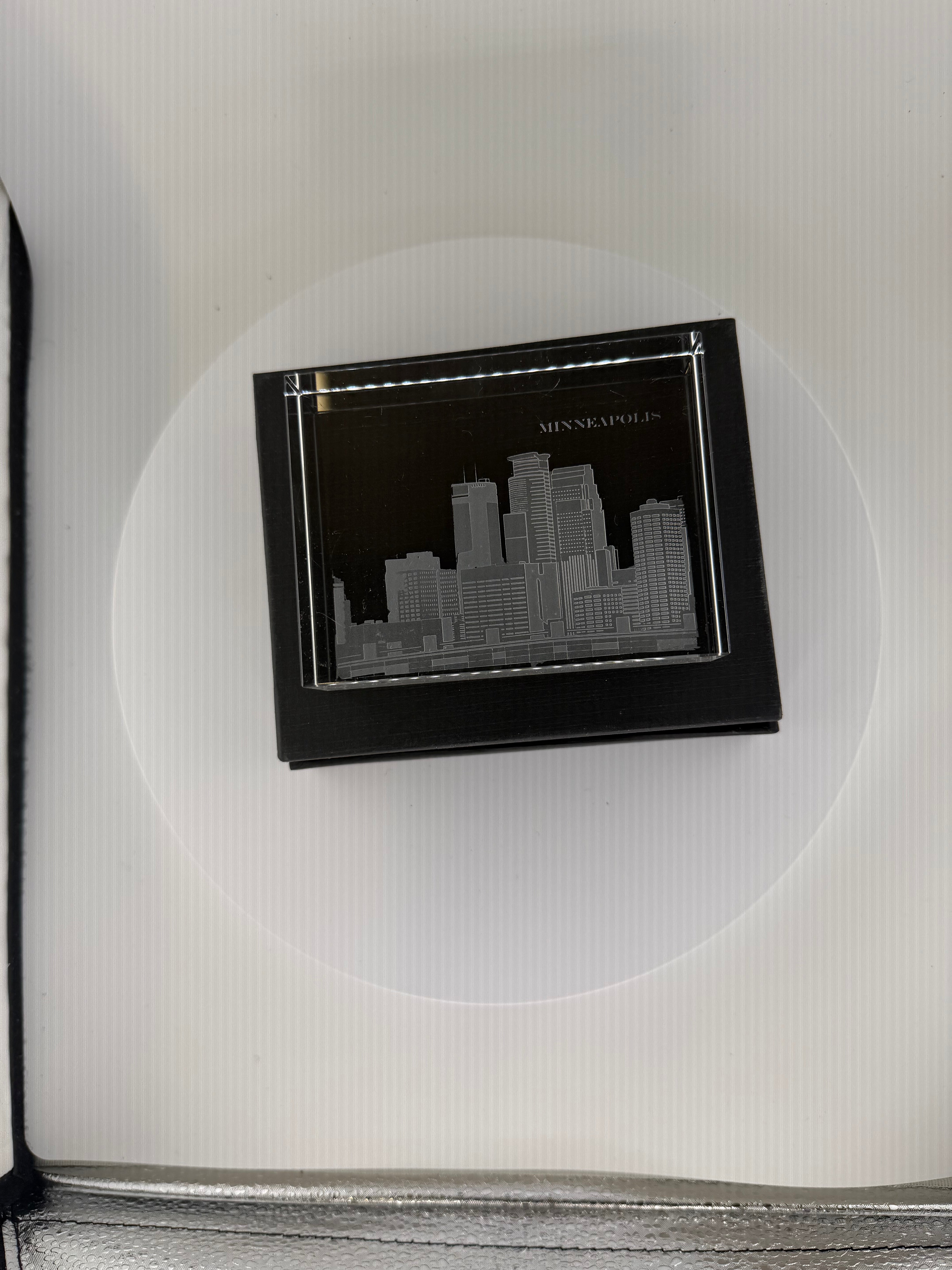 I Love Minneapolis Skyline Crystal House - Skyline