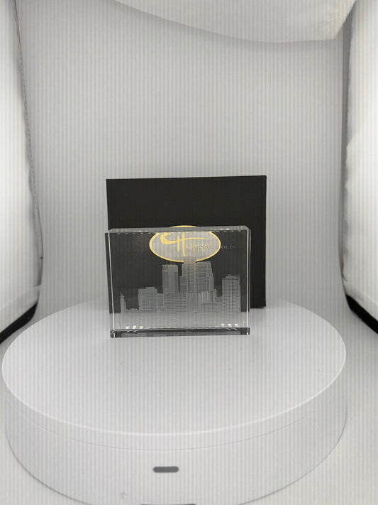 I Love Minneapolis Skyline Crystal House - Skyline