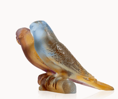 Amber Budgerigars Bird Couple | Daum Daum - Crystal House