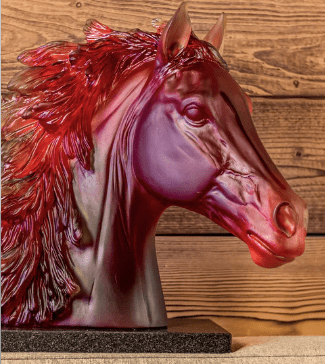 Arabian Horse Head Daum - Crystal House