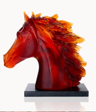 Arabian Horse Head Daum - Crystal House