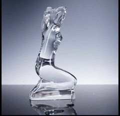 Baccarat by Robert Rigot Crystal Kneeling Nude Figurine Crystal House - Replacements