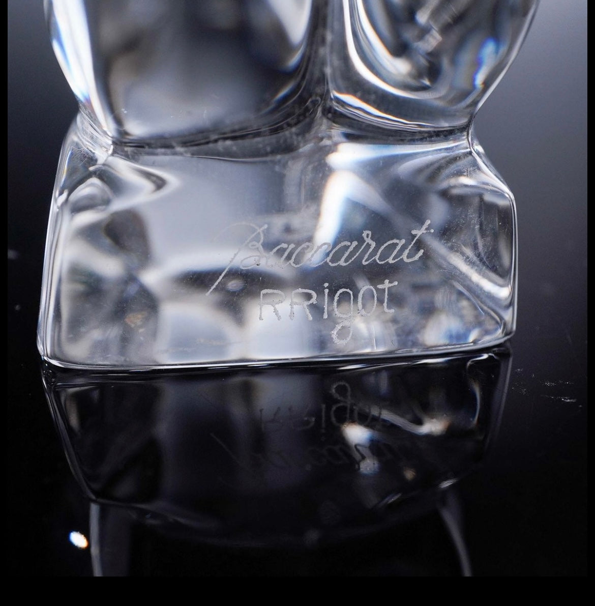 Baccarat by Robert Rigot Crystal Kneeling Nude Figurine Crystal House - Replacements