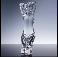 Baccarat by Robert Rigot Crystal Kneeling Nude Figurine Crystal House - Replacements