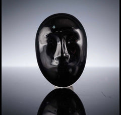 Baccarat Crystal Figurine, Tikki Tikki Black Crystal House - Replacements