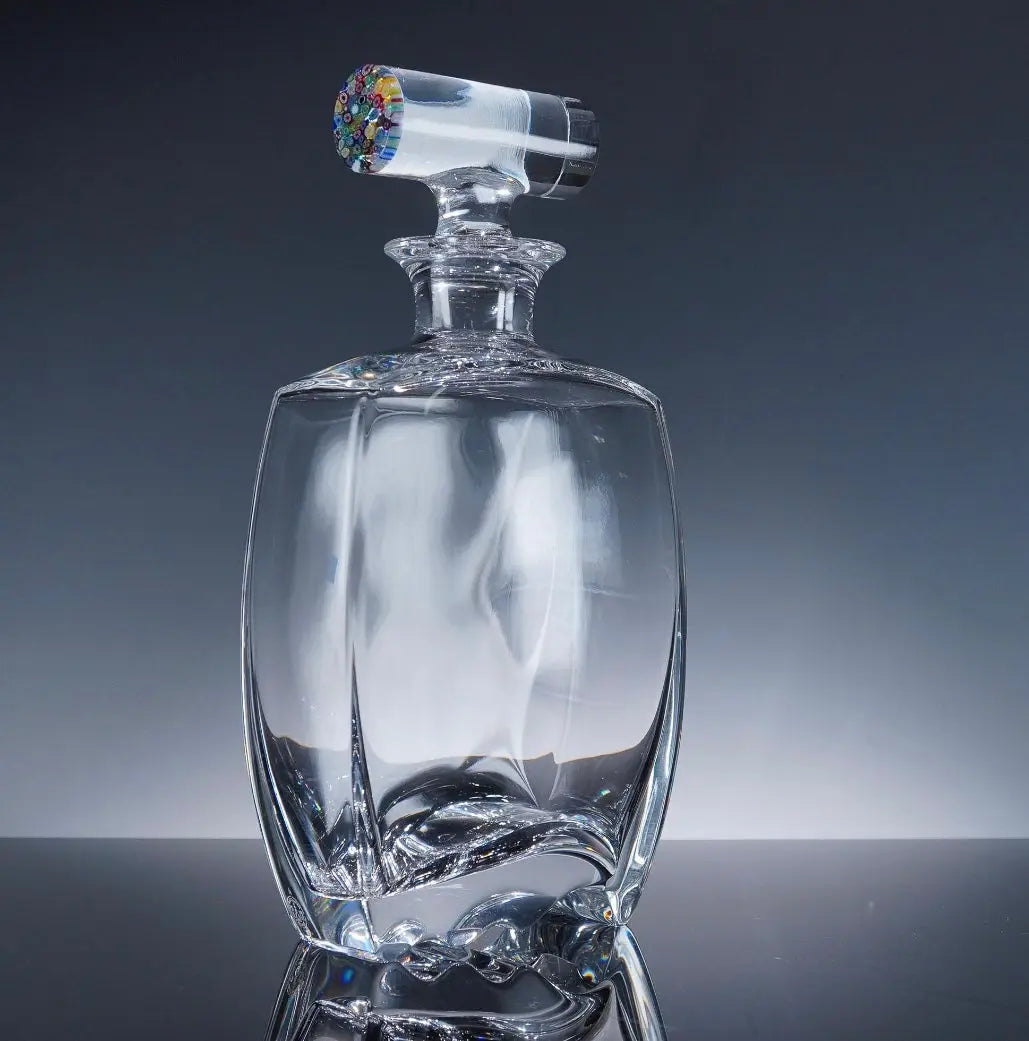 Baccarat Crystal Oceanie Decanter with Millefiori Stopper Crystal House - Replacements