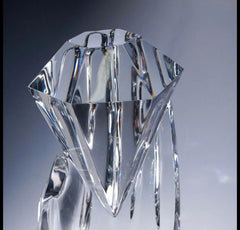 Baccarat Crystal Sculpture, Diamant by Robert Rigot Crystal House - Replacements