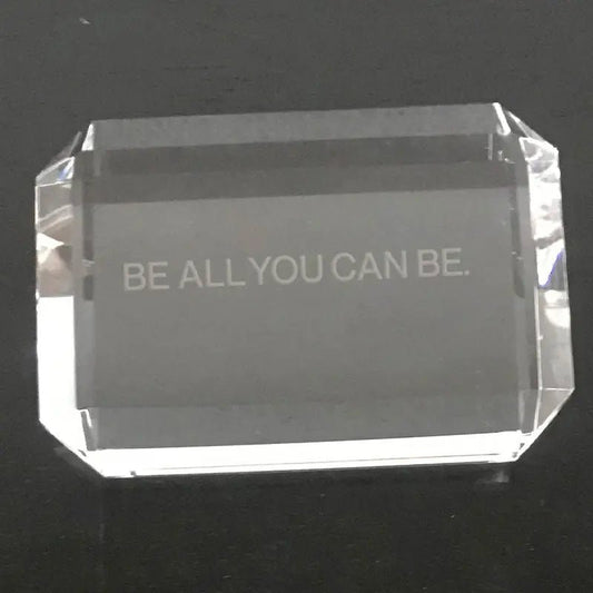 Be all you can be-army paperweight Crystal House