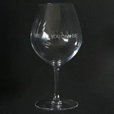 Be all you can be - Army slogan on Stem wine Glass Crystal House