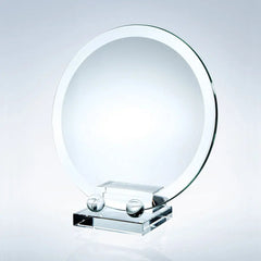 BEVELED ROUND PLATE Crystal House - Prism