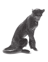 Black Cheetah by Jean-François Leroy 1000 ex Daum