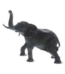 Black Elephant by J.F. Leroy 1000 ex Daum