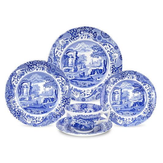 Blue Italian Dinnerware 5-pc Place Setting Spode