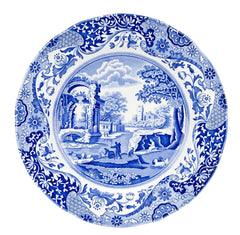 Blue Italian dinner plate, Elegant blue tableware plate