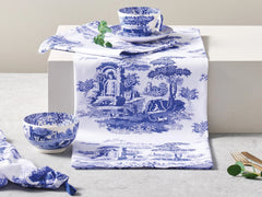 Blue Italian Dinnerware Jumbo Cup & Saucer Spode