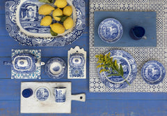 Blue Italian Dinnerware Pasta Bowl Spode