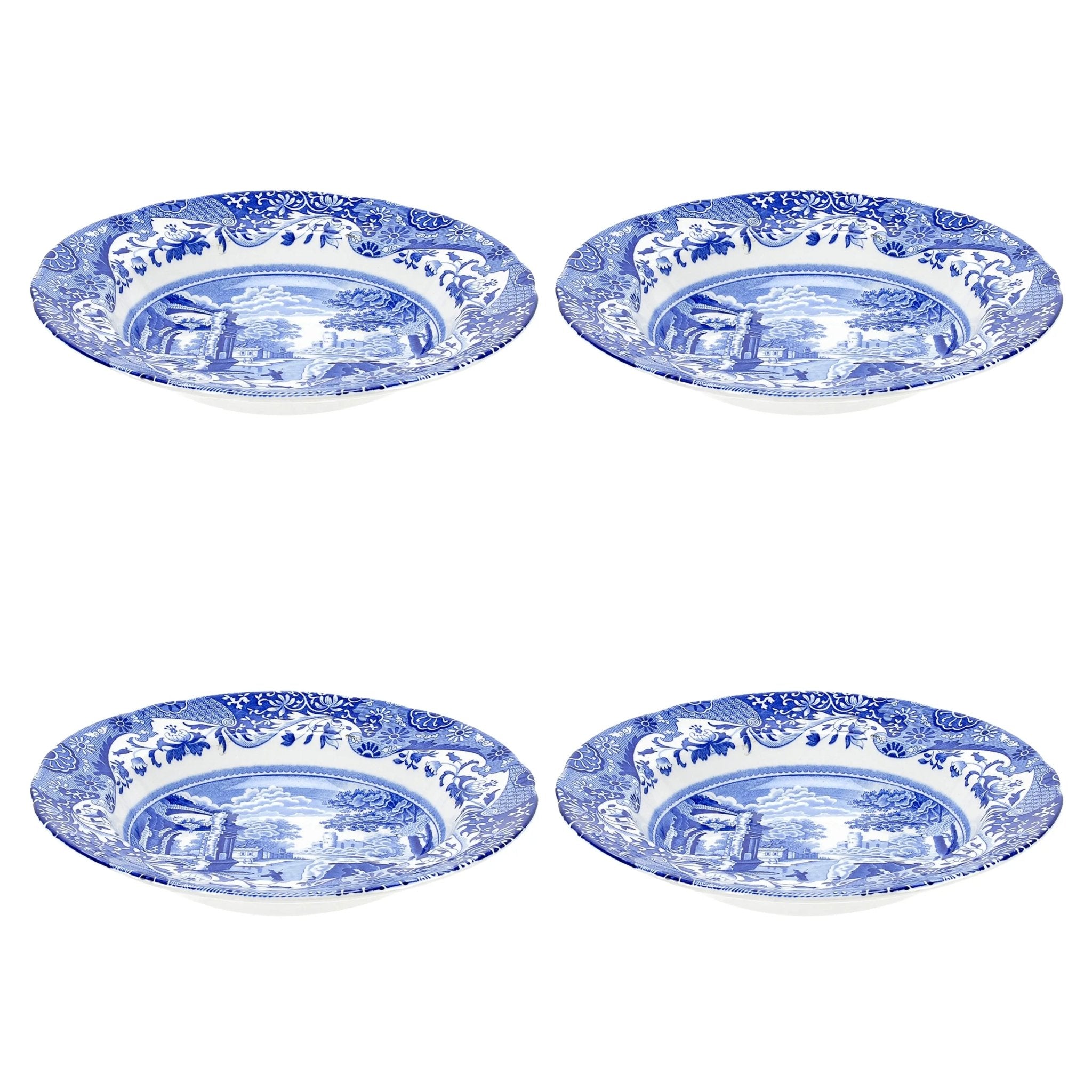 Blue Italian Dinnerware Soup Plate Spode